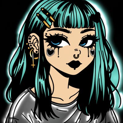 aesthetic grunge alt girl