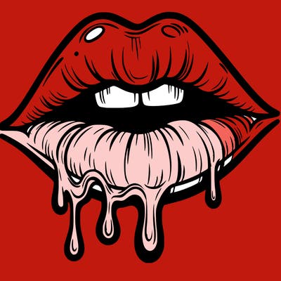 lips that look realistic and drip