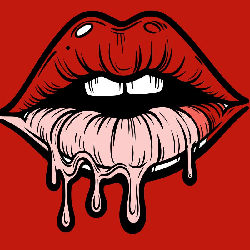 lips that look realistic and drip
