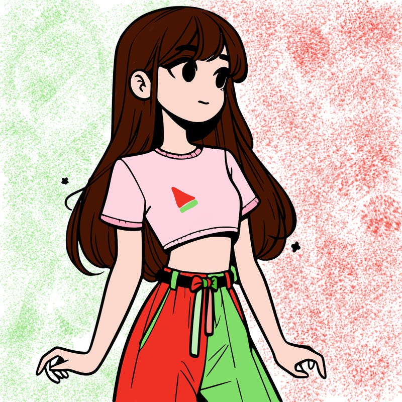 girl in a cute crop top