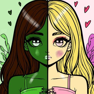 realistic girl split