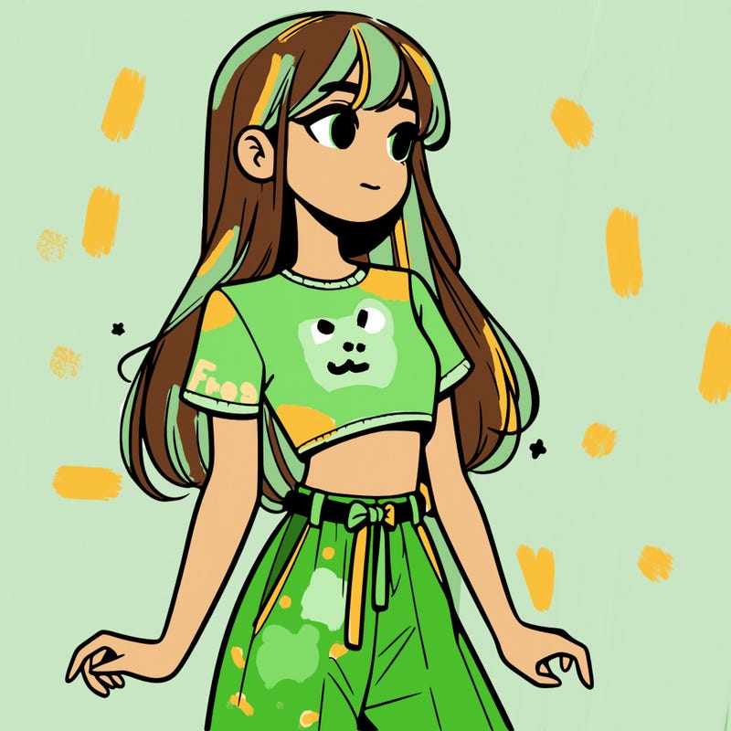 girl in a cute crop top