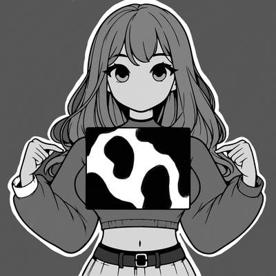 girl holding a blank sign in a long sleeve crop top