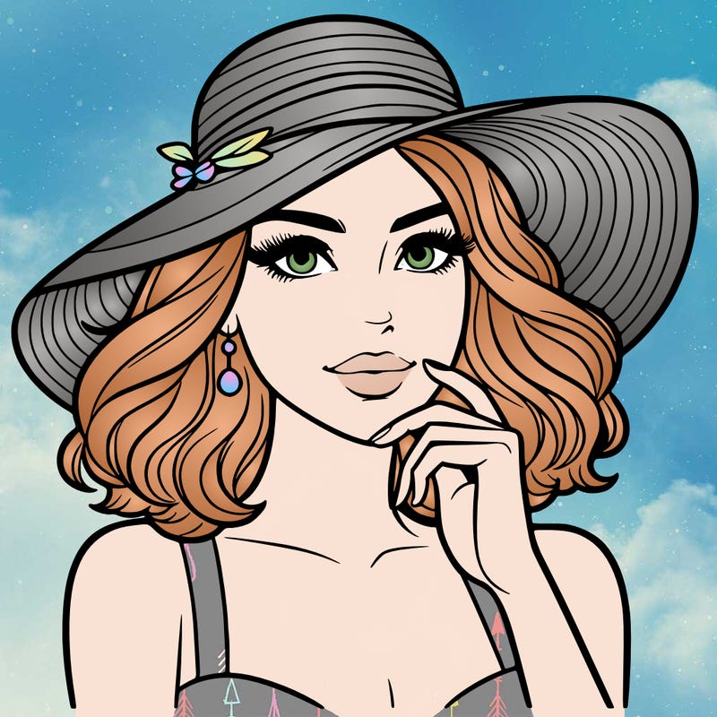 beautiful woman in hat