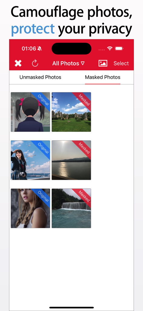 AI Cleaner Max-Clean Up Device - AI Cleaner Max 위장 기능: 개인 사진을 풍경처럼 위장하여 프라이버시 보호