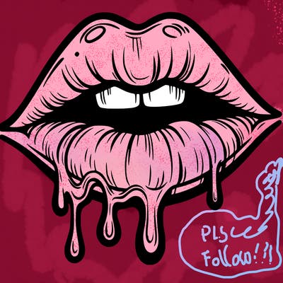 lips that look realistic and drip