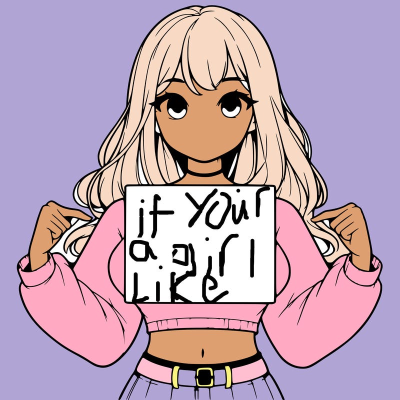 girl holding a blank sign in a long sleeve crop top