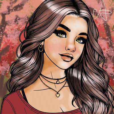 detailed realistic girl