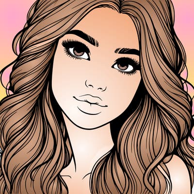 beautiful realistic girl