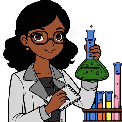 a female scientist