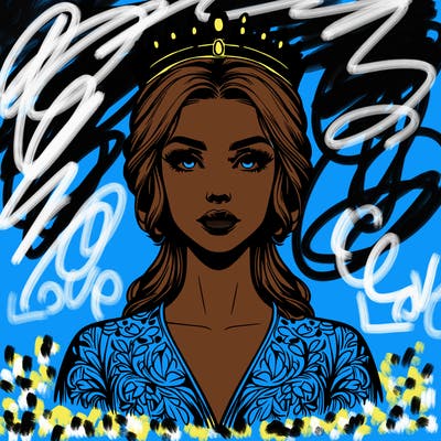 realistic beautiful queen