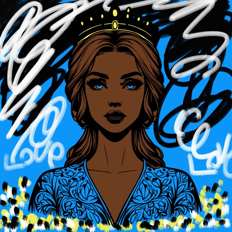 realistic beautiful queen