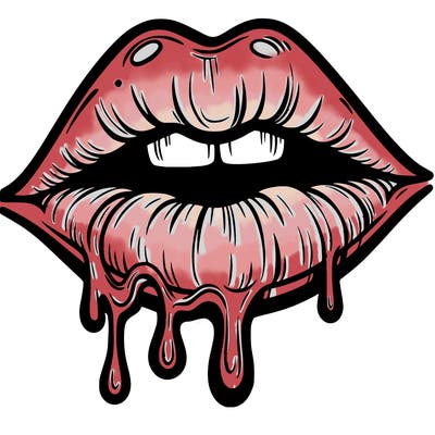 lips that look realistic and drip
