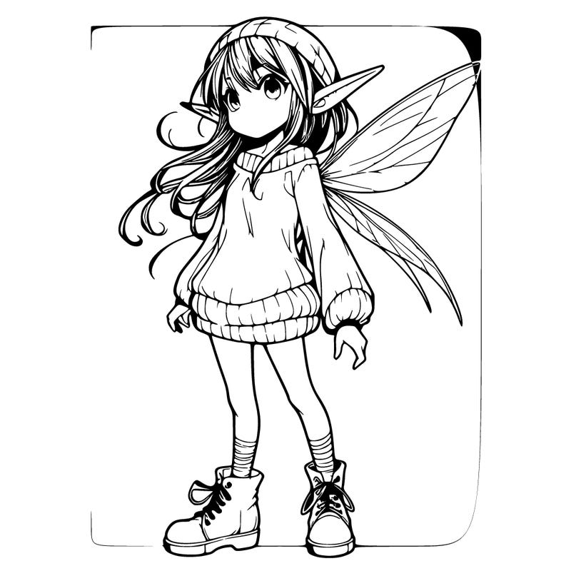 realistic manga pixie