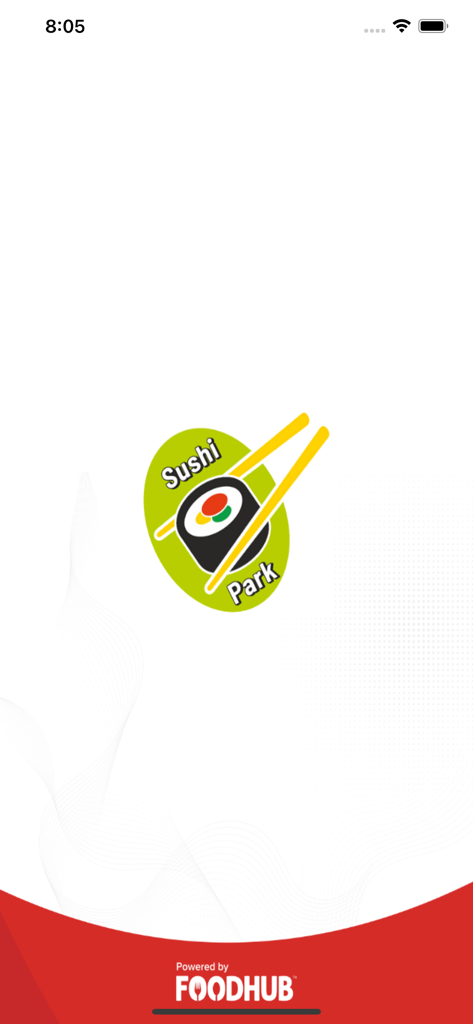 Sushi Park. - Sushi Park app splash screen with restaurant logo