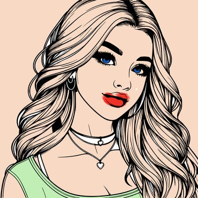 detailed realistic girl