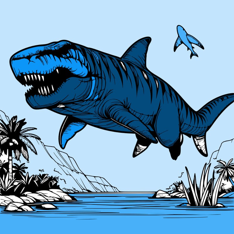 realistic megalodon.