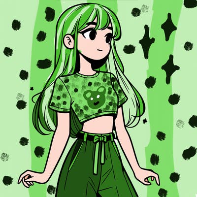 girl in a cute crop top