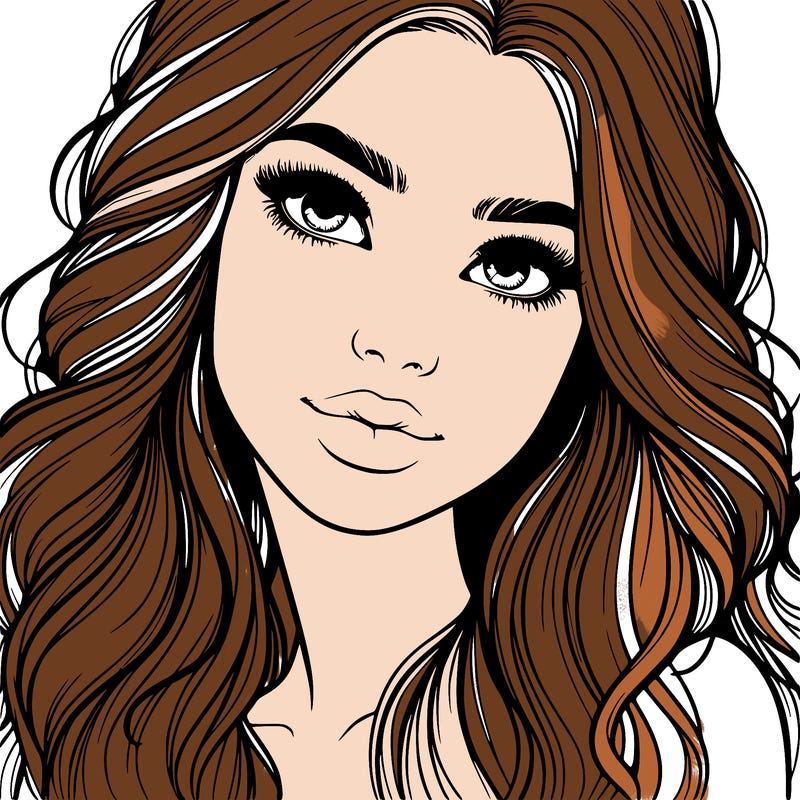 beautiful realistic girl