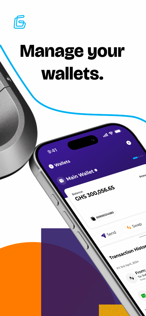 G-Money App - G-Money App interface displaying a digital wallet balance and transaction options on a mobile device.