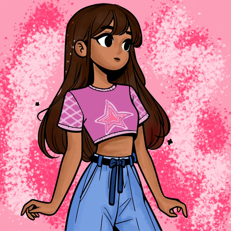 girl in a cute crop top