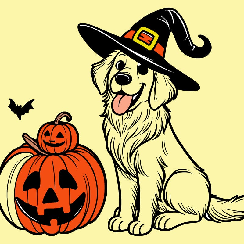 halloween golden retriever
