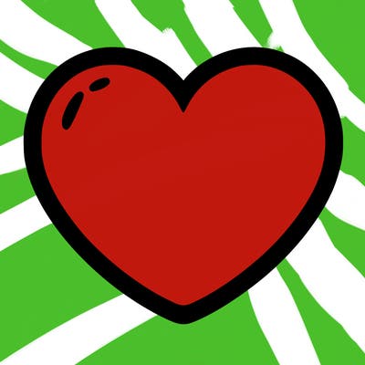 a blank heart