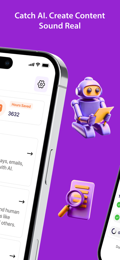 AI Humanizer - MyWordsAi - AI Humanizer app dashboard featuring tools to detect and humanize AI content with a purple background