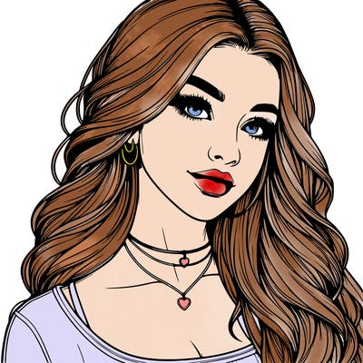 detailed realistic girl