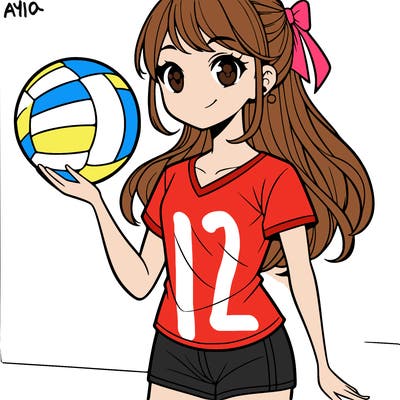 girl volleyball