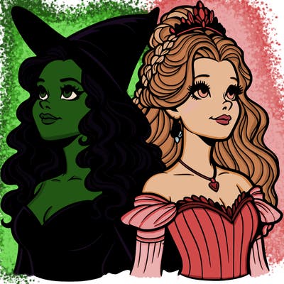 'elphaba and glinda (realistic)