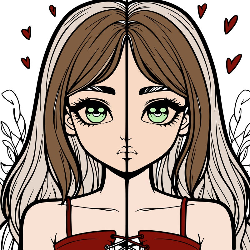 realistic girl split