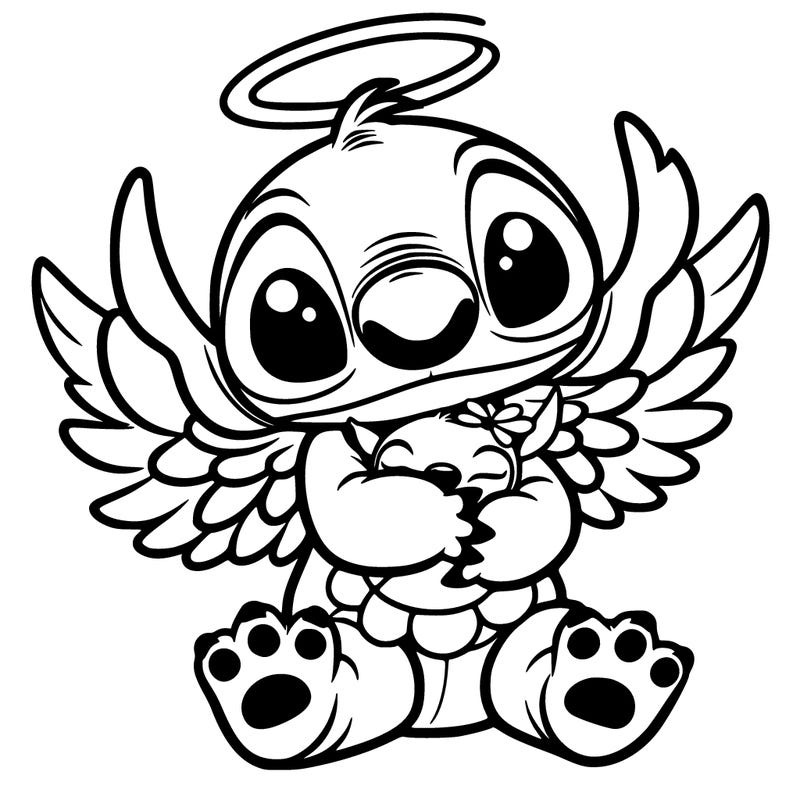 stich hugging angel