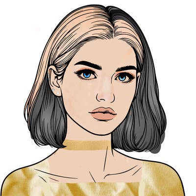 realistic portrait of woman