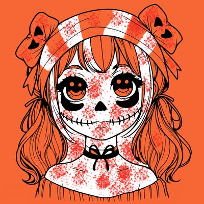 realistic girl halloween