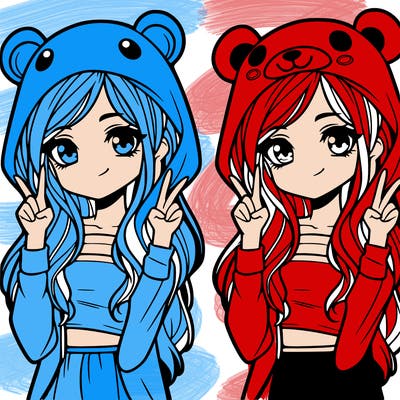 teen girl in animal costume