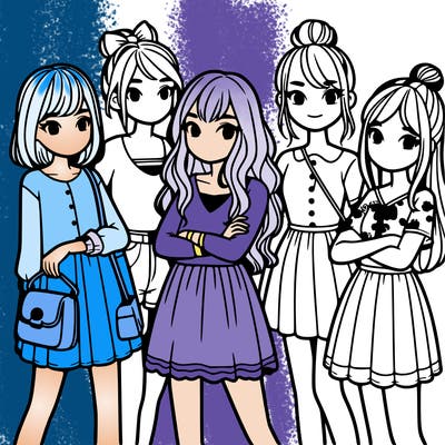 group of girls