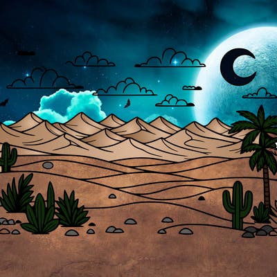 sahara desert landscape