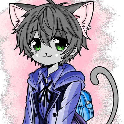 anime cat boy