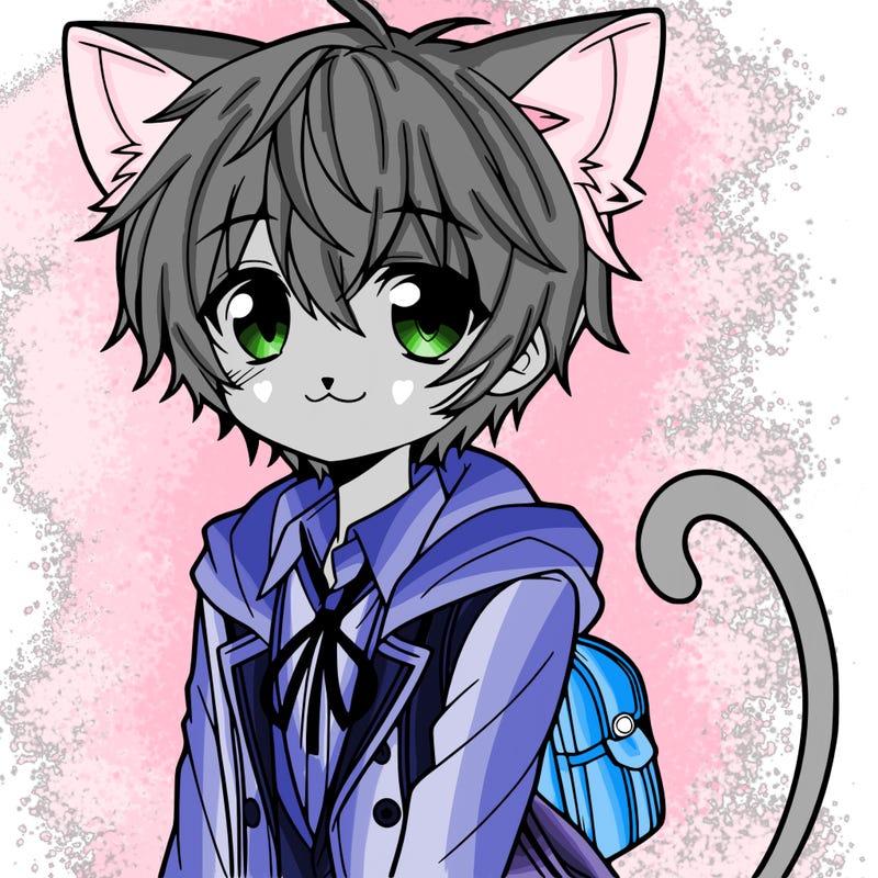 anime cat boy