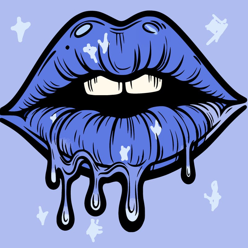 lips that look realistic and drip