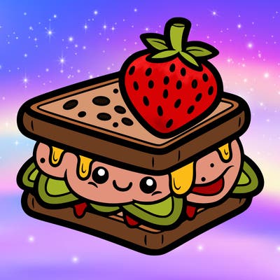 strawberry sandwich