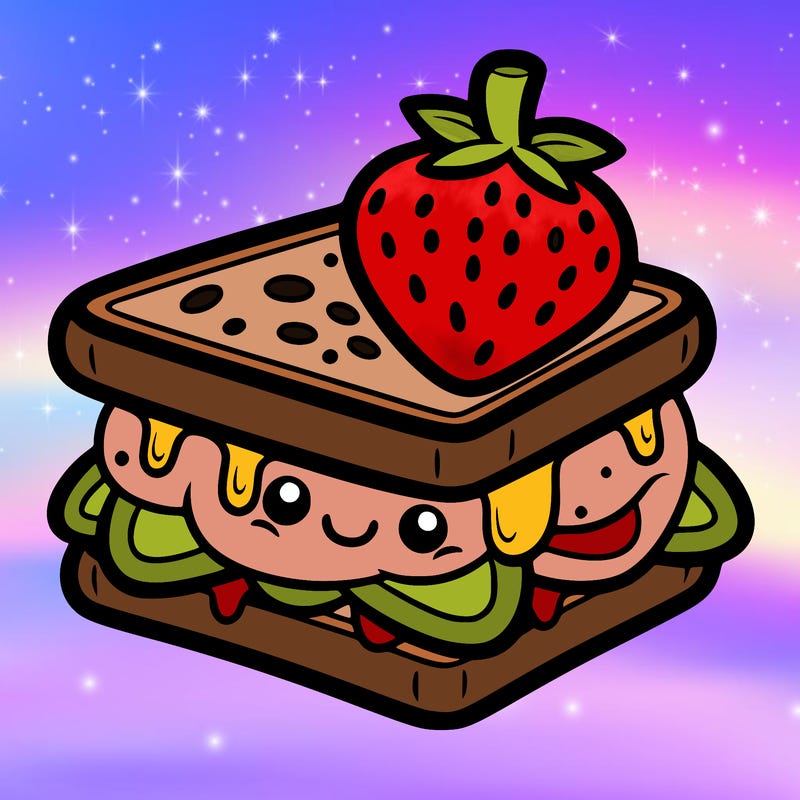 strawberry sandwich