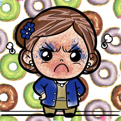 grandma in a bad mood