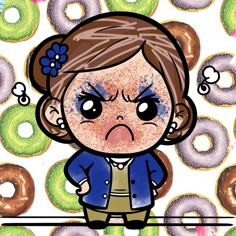 grandma in a bad mood