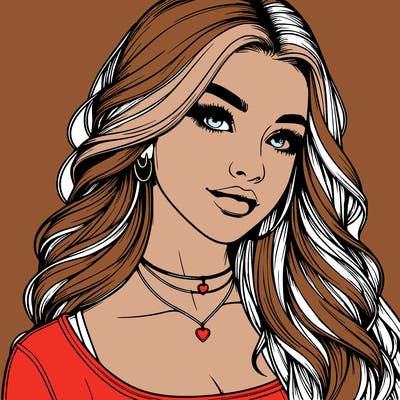 detailed realistic girl