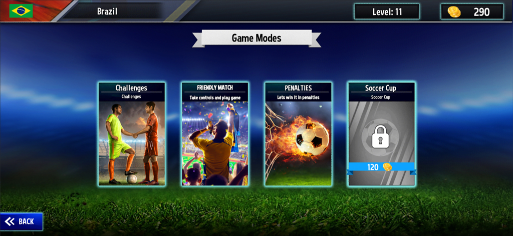 Play Football 2026- Real Goal - Play Football 2026ゲームモード選択画面