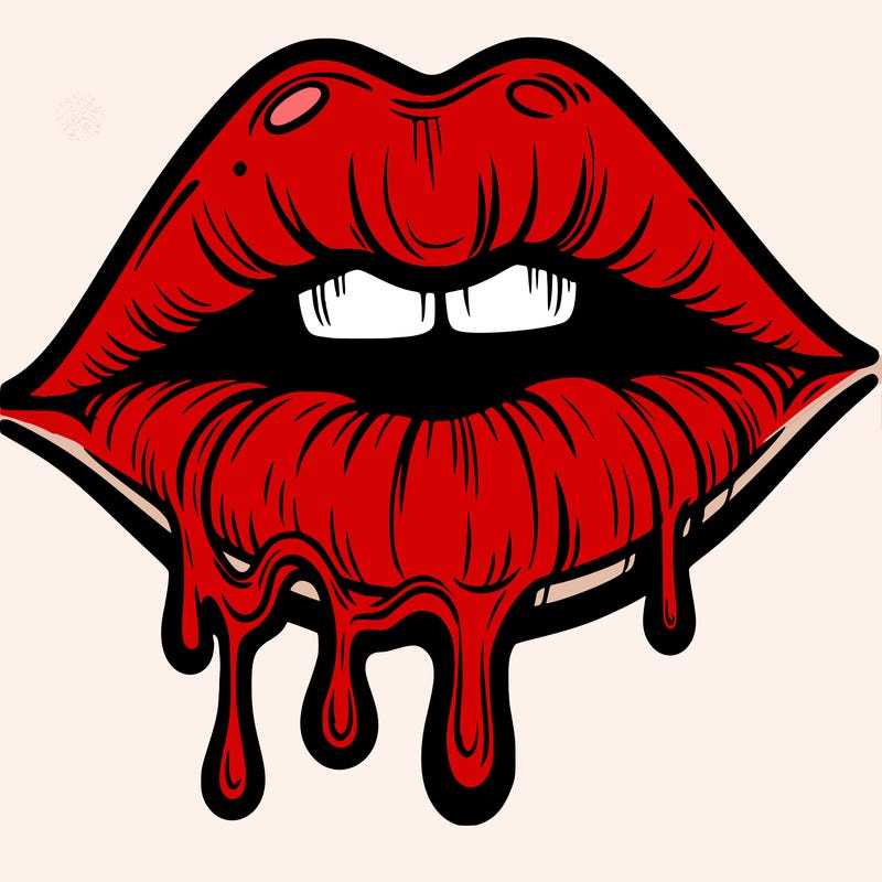lips that look realistic and drip