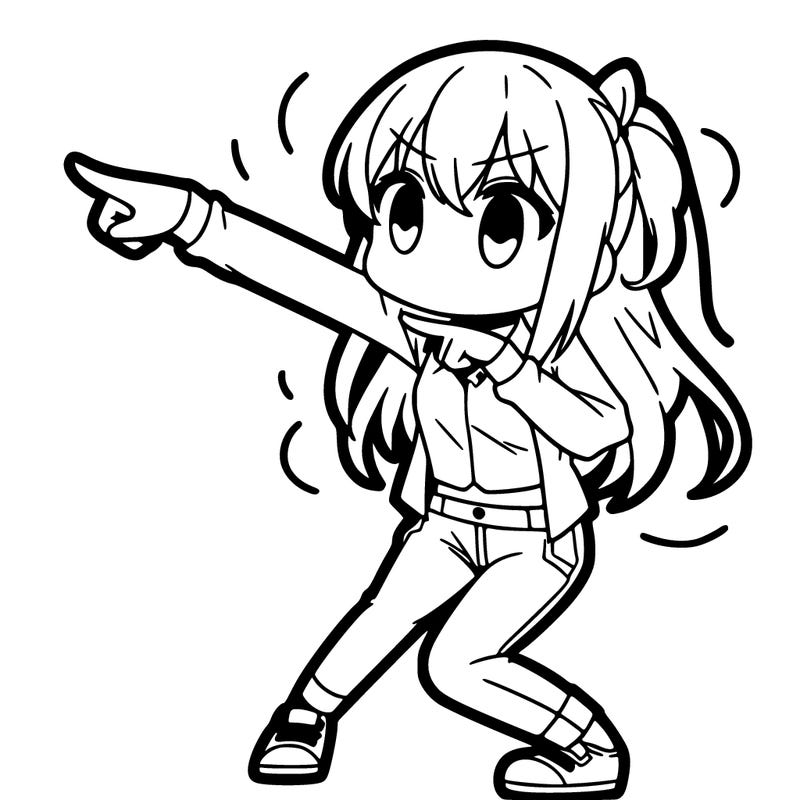 anime person dancing