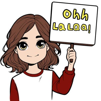 realistic girl holding up a sign